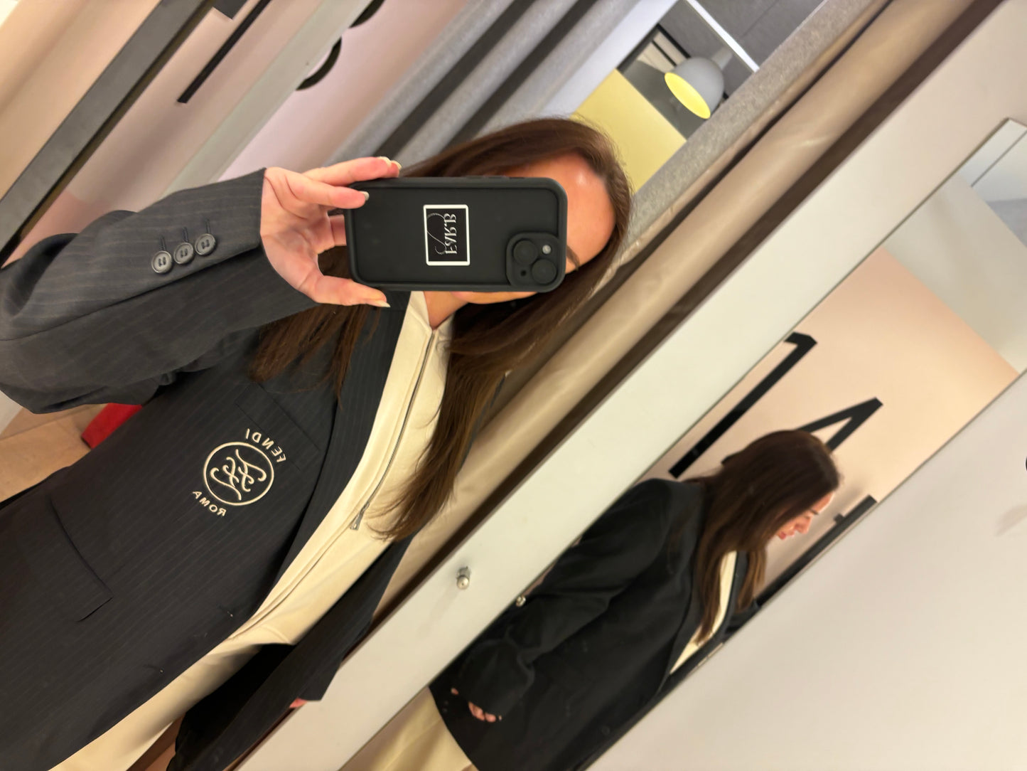Grey & Beige F Blazer