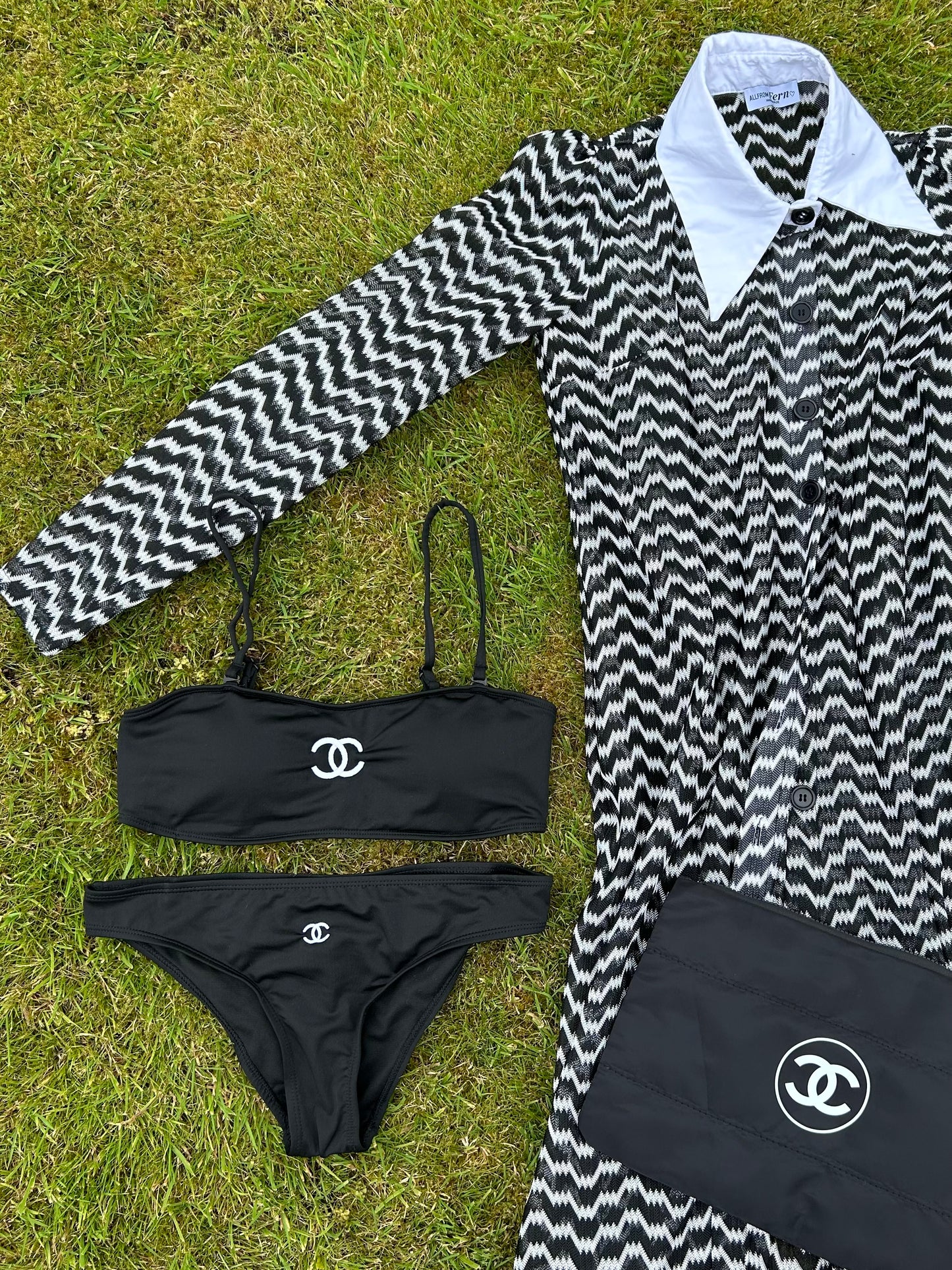 Black CC Logo Bikini