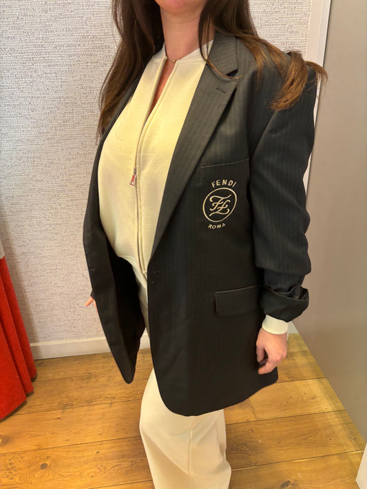 Grey & Beige F Blazer