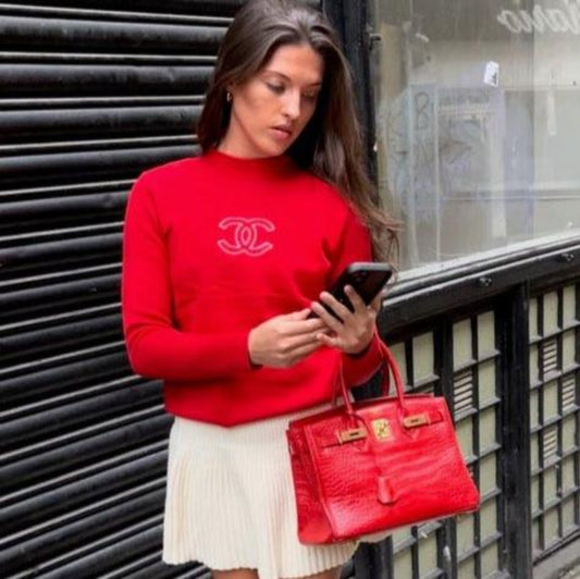 Red CC Jumper